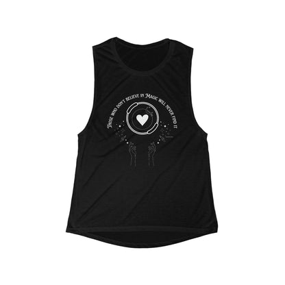 Women's Flowy Scoop Muscle Tank With Pilates Magic Circle