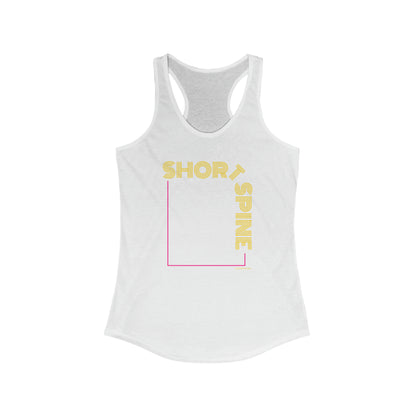 Women's "Short Spine" Pilates Racerback Tank