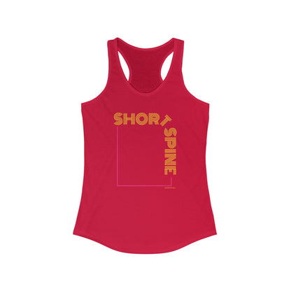 Women's "Short Spine" Pilates Racerback Tank