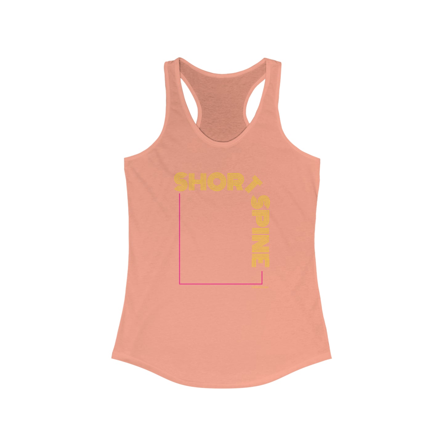 Women's "Short Spine" Pilates Racerback Tank