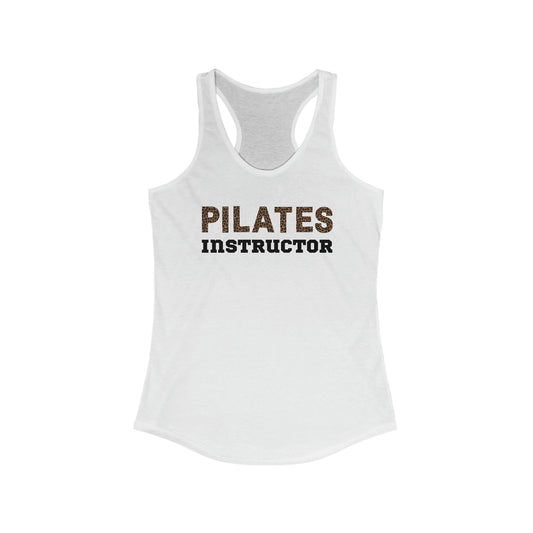 Women's Cheetah "Pilates Instructor" Racerback Tank