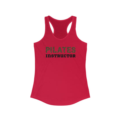 Women's Cheetah "Pilates Instructor" Racerback Tank