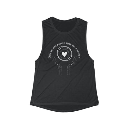 Women's Flowy Scoop Muscle Tank With Pilates Magic Circle