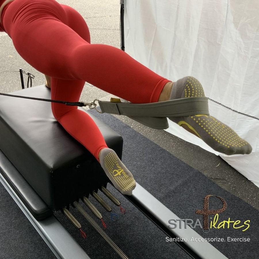 pilates reformer exercise for booty with cool pilates straps